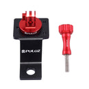 PULUZ Aluminum Alloy Motorcycle Fixed Holder Mount with Tripod Adapter & Screw for GoPro HERO10 Black / HERO9 Black / HERO8 Black /7 /6 /5 /5 Session /4 Session /4 /3+ /3 /2 /1, DJI Osmo Action, Xiaoyi and Other Action Cameras(Red)