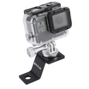 PULUZ Aluminum Alloy Motorcycle Fixed Holder Mount with Tripod Adapter & Screw for GoPro HERO10 Black / HERO9 Black / HERO8 Black /7 /6 /5 /5 Session /4 Session /4 /3+ /3 /2 /1, DJI Osmo Action, Xiaoyi and Other Action Cameras(Silver)