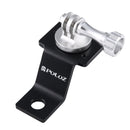 PULUZ Aluminum Alloy Motorcycle Fixed Holder Mount with Tripod Adapter & Screw for GoPro HERO10 Black / HERO9 Black / HERO8 Black /7 /6 /5 /5 Session /4 Session /4 /3+ /3 /2 /1, DJI Osmo Action, Xiaoyi and Other Action Cameras(Silver)