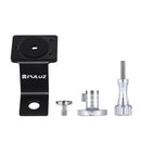 PULUZ Aluminum Alloy Motorcycle Fixed Holder Mount with Tripod Adapter & Screw for GoPro HERO10 Black / HERO9 Black / HERO8 Black /7 /6 /5 /5 Session /4 Session /4 /3+ /3 /2 /1, DJI Osmo Action, Xiaoyi and Other Action Cameras(Silver)