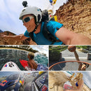 PULUZ 2 Flat Surface Mounts + 2 Adhesive Mount Stickers for PULUZ Action Sports Cameras Jaws Flex Clamp Mount for GoPro HERO10 Black / HERO9 Black / HERO8 Black /7 /6 /5 /5 Session /4 Session /4 /3+ / ... , DJI Osmo Action, Xiaoyi and Other Action Cameras