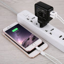 PULUZ 2 Ports USB 5V (2.1A + 2.1A) Wall Charger Set with Removable International UK + EU + US + AU Plug Travel Power Adapters for GoPro HERO4 Session /4 /3+ /3 /2 /1