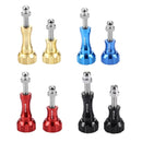 PULUZ CNC Aluminum Thumb Knob Stainless Bolt Nut Screw Set for GoPro HERO10 Black / HERO9 Black / HERO8 Black /7 /6 /5 /5 Session /4 Session /4 /3+ /3 /2 /1, DJI Osmo Action, Xiaoyi and Other Action Cameras(Black)