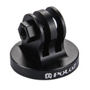 PULUZ 1/4 inch Screw Hole Tripod Mount CNC Adapter for GoPro HERO10 Black / HERO9 Black / HERO8 Black / Max / HERO7, DJI OSMO Action, Xiaoyi and Other Action Cameras(Black)