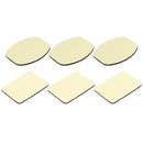 PULUZ 3 Flat Adhesive Pad Stickers + 3 Curved Adhesive Pad Stickers for GoPro HERO10 Black / HERO9 Black / HERO8 Black / HERO7 /6 /5 /5 Session /4 Session /4 /3+ /3 /2 /1, Insta360 ONE R, DJI Osmo Action and Other Action Cameras