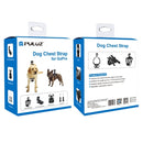 PULUZ Hound Dog Fetch Harness Adjustable Chest Strap Mount for GoPro HERO10 Black / HERO9 Black / HERO8 Black / HERO7 /6 /5 /5 Session /4 Session /4 /3+ /3 /2 /1, Xiaoyi and Other Action Cameras(Black)