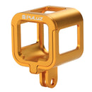 PULUZ Housing Shell CNC Aluminum Alloy Protective Cage with Insurance Frame for GoPro HERO5 Session /HERO4 Session /HERO Session(Gold)