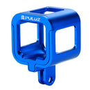 PULUZ Housing Shell CNC Aluminum Alloy Protective Cage with Insurance Frame for GoPro HERO5 Session /HERO4 Session /HERO Session(Blue)