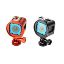 PULUZ Housing Shell CNC Aluminum Alloy Protective Cage Kit with Metal Wrench & Lens Cap & Screw & Tripod Adapter for GoPro HERO5 Session /HERO4 Session /HERO Session(Red)