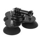 PULUZ Triangle Suction Cup Mount with Screw for GoPro HERO10 Black / HERO9 Black / HERO8 Black / HERO7 /6 /5 /5 Session /4 Session /4 /3+ /3 /2 /1, Xiaoyi and Other Action Cameras(Black)