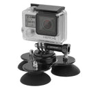 PULUZ Triangle Suction Cup Mount with Screw for GoPro HERO10 Black / HERO9 Black / HERO8 Black / HERO7 /6 /5 /5 Session /4 Session /4 /3+ /3 /2 /1, Xiaoyi and Other Action Cameras(Black)