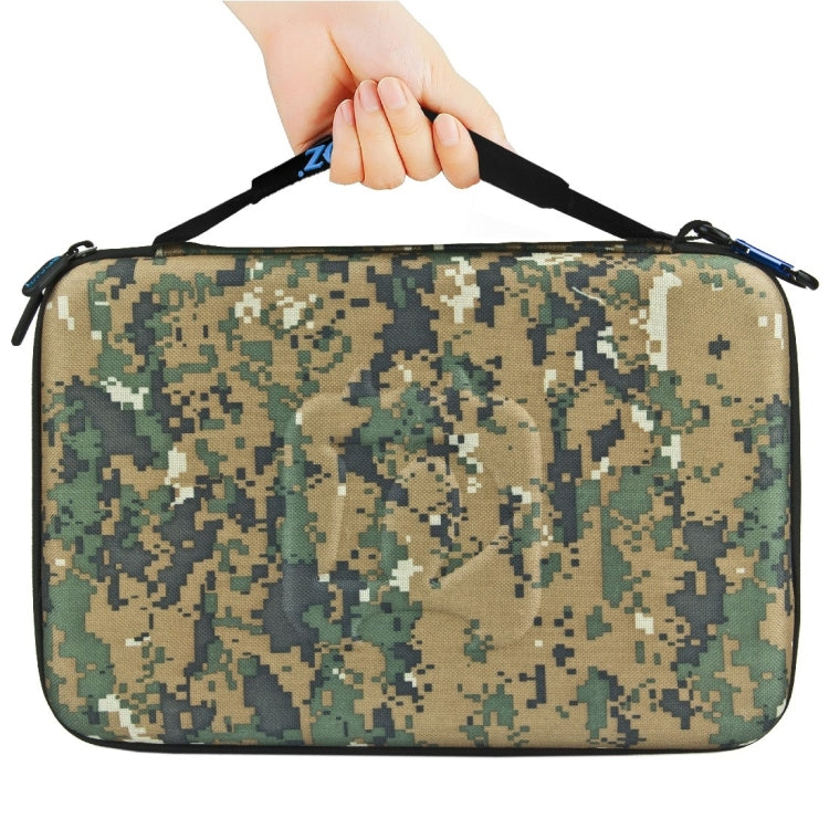 PULUZ Camouflage Pattern Waterproof Carrying and Travel Case for GoPro HERO10 Black / HERO9 Black / HERO8 Black /7 /6 /5 /4 /3+ /3 /2 /1, DJI Osmo Action and other Sport Cameras Accessories, Large Size: 32cm x 22cm x 7cm