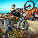 PULUZ Fixed Metal Motorcycle Holder Mount for GoPro HERO10 Black / HERO9 Black / HERO8 Black /7 /6 /5 /5 Session /4 Session /4 /3+ /3 /2 /1, DJI Osmo Action, Xiaoyi and Other Action Cameras(Black)