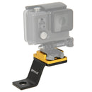 PULUZ Fixed Metal Motorcycle Holder Mount for GoPro HERO10 Black / HERO9 Black / HERO8 Black /7 /6 /5 /5 Session /4 Session /4 /3+ /3 /2 /1, DJI Osmo Action, Xiaoyi and Other Action Cameras(Gold)