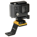 PULUZ Fixed Metal Motorcycle Holder Mount for GoPro HERO10 Black / HERO9 Black / HERO8 Black /7 /6 /5 /5 Session /4 Session /4 /3+ /3 /2 /1, DJI Osmo Action, Xiaoyi and Other Action Cameras(Gold)