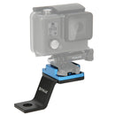 PULUZ Fixed Metal Motorcycle Holder Mount for GoPro HERO10 Black / HERO9 Black / HERO8 Black /7 /6 /5 /5 Session /4 Session /4 /3+ /3 /2 /1, DJI Osmo Action, Xiaoyi and Other Action Cameras(Blue)