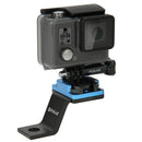 PULUZ Fixed Metal Motorcycle Holder Mount for GoPro HERO10 Black / HERO9 Black / HERO8 Black /7 /6 /5 /5 Session /4 Session /4 /3+ /3 /2 /1, DJI Osmo Action, Xiaoyi and Other Action Cameras(Blue)