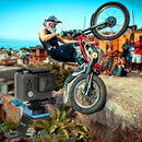 PULUZ Fixed Metal Motorcycle Holder Mount for GoPro HERO10 Black / HERO9 Black / HERO8 Black /7 /6 /5 /5 Session /4 Session /4 /3+ /3 /2 /1, DJI Osmo Action, Xiaoyi and Other Action Cameras(Blue)