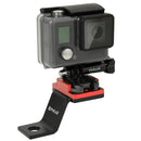 PULUZ Fixed Metal Motorcycle Holder Mount for GoPro HERO10 Black / HERO9 Black / HERO8 Black /7 /6 /5 /5 Session /4 Session /4 /3+ /3 /2 /1, DJI Osmo Action, Xiaoyi and Other Action Cameras(Red)