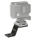 PULUZ Fixed Metal Motorcycle Holder Mount for GoPro HERO10 Black / HERO9 Black / HERO8 Black /7 /6 /5 /5 Session /4 Session /4 /3+ /3 /2 /1, DJI Osmo Action, Xiaoyi and Other Action Cameras(Silver)