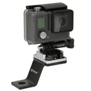 PULUZ Fixed Metal Motorcycle Holder Mount for GoPro HERO10 Black / HERO9 Black / HERO8 Black /7 /6 /5 /5 Session /4 Session /4 /3+ /3 /2 /1, DJI Osmo Action, Xiaoyi and Other Action Cameras(Silver)