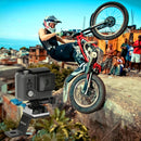 PULUZ Fixed Metal Motorcycle Holder Mount for GoPro HERO10 Black / HERO9 Black / HERO8 Black /7 /6 /5 /5 Session /4 Session /4 /3+ /3 /2 /1, DJI Osmo Action, Xiaoyi and Other Action Cameras(Silver)