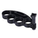 PULUZ Handheld Plastic Knuckles Fingers Grip Ring Monopod Tripod Mount with Thumb Screw for GoPro HERO10 Black / HERO9 Black / HERO8 Black / HERO7 /6 /5 /5 Session /4 Session /4 /3+ /3 /2 /1, DJI Osmo Action and Other Action Cameras(Black)