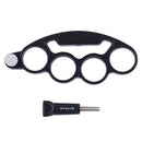 PULUZ Handheld Plastic Knuckles Fingers Grip Ring Monopod Tripod Mount with Thumb Screw for GoPro HERO10 Black / HERO9 Black / HERO8 Black / HERO7 /6 /5 /5 Session /4 Session /4 /3+ /3 /2 /1, DJI Osmo Action and Other Action Cameras(Black)
