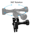 PULUZ CNC Aluminum Ball Joint Mount with 2 Long Screws for GoPro HERO10 Black / HERO9 Black / HERO8 Black /7 /6 /5 /5 Session /4 Session /4 /3+ /3 /2 /1, DJI Osmo Action, Xiaoyi and Other Action Cameras(Black)