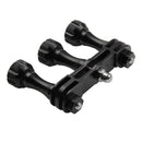 PULUZ CNC Aluminum Multi-functional Connection Mount with 3 Long Screws & Wrench for GoPro HERO10 Black / HERO9 Black / HERO8 Black /7 /6 /5 /5 Session /4 Session /4 /3+ /3 /2 /1, DJI Osmo Action, Xiaoyi and Other Action Cameras(Black)
