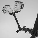 PULUZ CNC Aluminum Multi-functional Connection Mount with 3 Long Screws & Wrench for GoPro HERO10 Black / HERO9 Black / HERO8 Black /7 /6 /5 /5 Session /4 Session /4 /3+ /3 /2 /1, DJI Osmo Action, Xiaoyi and Other Action Cameras(Black)