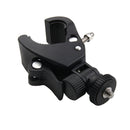 PULUZ Motorcycle Bicycle Handlebar Holder with Tripod Mount & Screw for GoPro HERO10 Black / HERO9 Black / HERO8 Black /7 /6 /5 /5 Session /4 Session /4 /3+ /3 /2 /1, DJI Osmo Action, Xiaoyi and Other Action Cameras(Black)