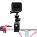 PULUZ Motorcycle Bicycle Handlebar Holder with Tripod Mount & Screw for GoPro HERO10 Black / HERO9 Black / HERO8 Black /7 /6 /5 /5 Session /4 Session /4 /3+ /3 /2 /1, DJI Osmo Action, Xiaoyi and Other Action Cameras(Black)
