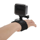 PULUZ 3 in 1 Hand Wrist Arm Leg Straps 360-degree Rotation Mount for GoPro HERO10 Black / HERO9 Black / HERO8 Black / HERO7 /6 /5 /5 Session /4 Session /4 /3+ /3 /2 /1, Insta360 ONE R, DJI Osmo Action and Other Action Cameras(Black)