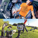 PULUZ Action Sports Cameras Jaws Flex Clamp Mount for GoPro HERO10 Black / HERO9 Black / HERO8 Black /7 /6 /5 /5 Session /4 Session /4 /3+ /3 /2 /1, DJI Osmo Action, Xiaoyi and Other Action Cameras