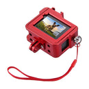 PULUZ Housing Shell CNC Aluminum Alloy Protective Cage with Insurance Frame & 52mm UV Lens for GoPro HERO(2018) /7 Black /6 /5(Red)