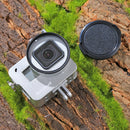 PULUZ Housing Shell CNC Aluminum Alloy Protective Cage with Insurance Frame & 52mm UV Lens for GoPro HERO(2018) /7 Black /6 /5(Silver)