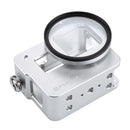 PULUZ Housing Shell CNC Aluminum Alloy Protective Cage with Insurance Frame & 52mm UV Lens for GoPro HERO(2018) /7 Black /6 /5(Silver)