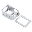 PULUZ Housing Shell CNC Aluminum Alloy Protective Cage with Insurance Frame & 52mm UV Lens for GoPro HERO(2018) /7 Black /6 /5(Silver)