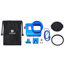 PULUZ Housing Shell CNC Aluminum Alloy Protective Cage with 52mm UV Lens for GoPro HERO(2018) /7 Black /6 /5(Blue)