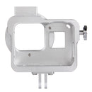 PULUZ Housing Shell CNC Aluminum Alloy Protective Cage with 52mm UV Lens for GoPro HERO(2018) /7 Black /6 /5(Silver)