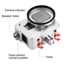 PULUZ Housing Shell CNC Aluminum Alloy Protective Cage with 52mm UV Lens for GoPro HERO(2018) /7 Black /6 /5(Silver)