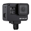 PULUZ Housing Shell CNC Aluminum Alloy Protective Cage with Insurance Frame for GoPro HERO(2018) /7 Black /6 /5(Black)