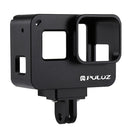 PULUZ Housing Shell CNC Aluminum Alloy Protective Cage with Insurance Frame for GoPro HERO(2018) /7 Black /6 /5(Black)