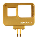 PULUZ Housing Shell CNC Aluminum Alloy Protective Cage with Insurance Frame for GoPro HERO(2018) /7 Black /6 /5(Gold)