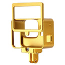 PULUZ Housing Shell CNC Aluminum Alloy Protective Cage with Insurance Frame for GoPro HERO(2018) /7 Black /6 /5(Gold)