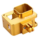 PULUZ Housing Shell CNC Aluminum Alloy Protective Cage with Insurance Frame for GoPro HERO(2018) /7 Black /6 /5(Gold)