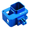 PULUZ Housing Shell CNC Aluminum Alloy Protective Cage with Insurance Frame for GoPro HERO(2018) /7 Black /6 /5(Blue)