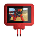 PULUZ Housing Shell CNC Aluminum Alloy Protective Cage with Insurance Frame for GoPro HERO(2018) /7 Black /6 /5(Red)