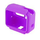 PULUZ Shock-proof Silicone Protective Case with Lens Cover for GoPro HERO(2018) /7 Black /6 /5 with Frame(Purple)